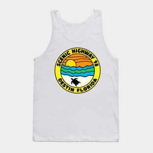 Scenic Highway 98 Destin Beach Florida Palms Panhandle Emerald Coast Tank Top